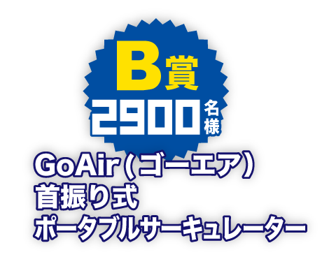 B賞2900名様